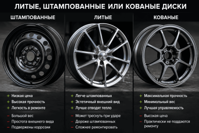 Литые, штампованные или кованые диски: что выбрать?
